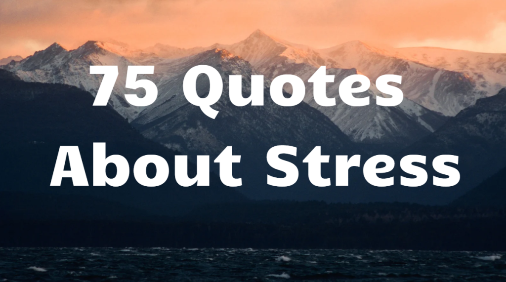 quotes about stress
