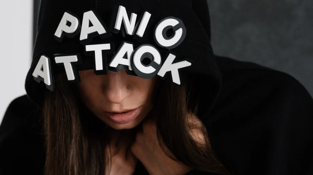 woman suffering from panic attack
