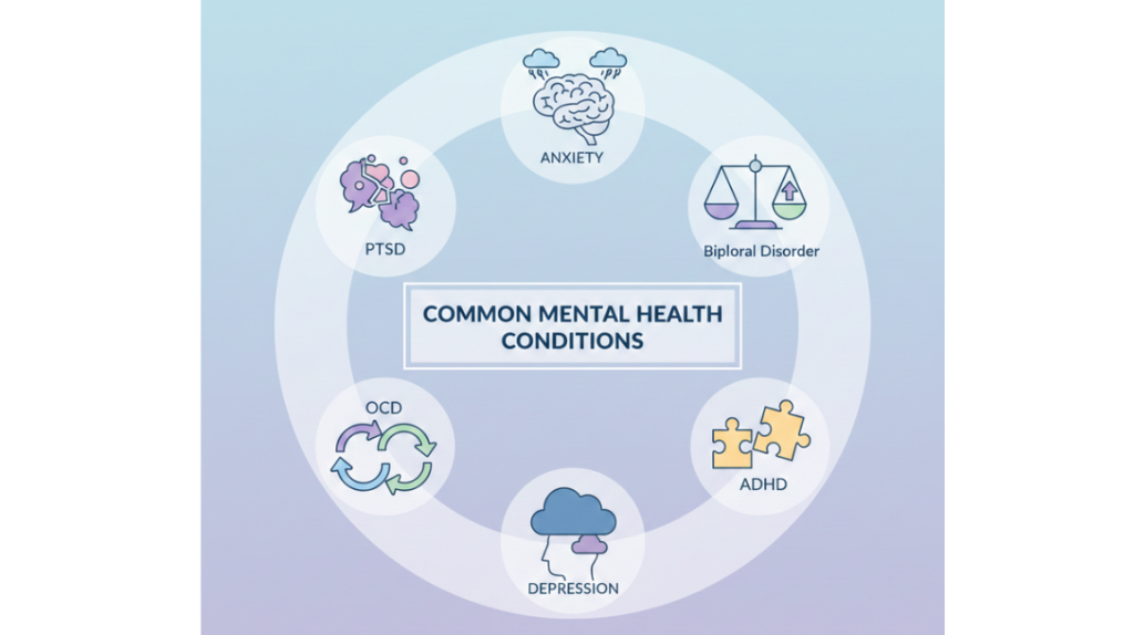 common mental health conditions