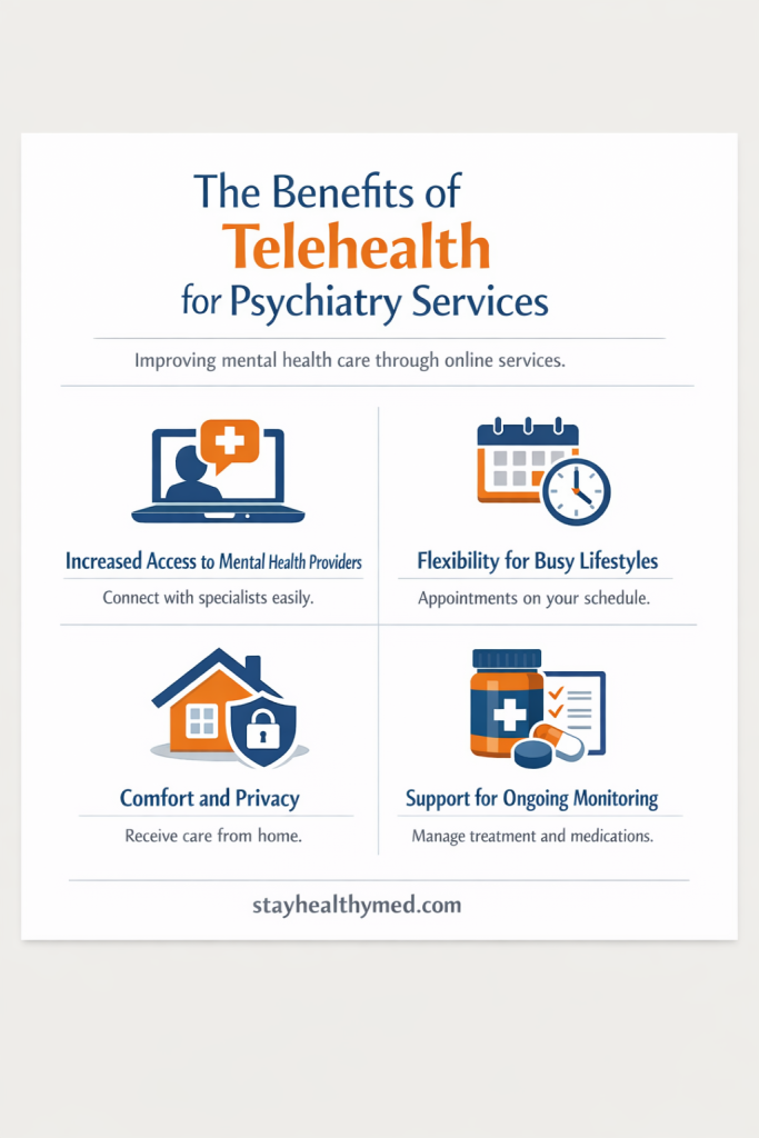 The Benefits of Telehealth for Psychiatry Services