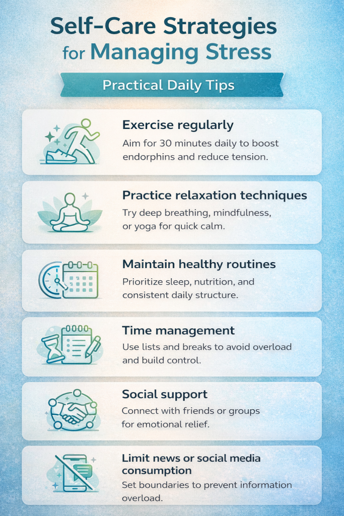 self-care strategies for managing stress